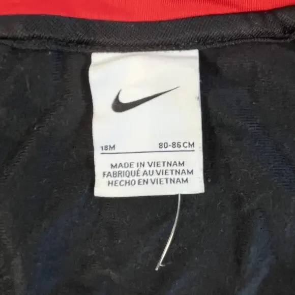 Nike Toddler Tracksuit Set 18M Red Black Jogger Outfit - Picture 8 of 14